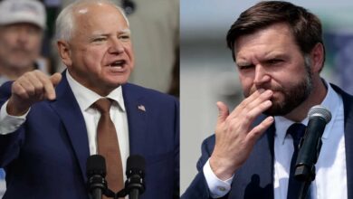 Jd vance vs tim walz