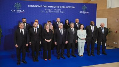 Foreign ministers of G7 countries