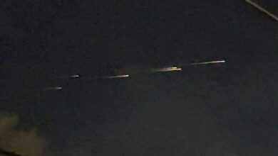 Mysterious lights were seen above the US Capitol building