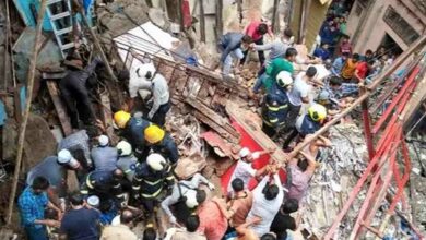 A part of a four-storey building collapsed in dongri area of ​​mumbai