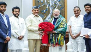 Chandrababu naidu met prime minister narendra modi