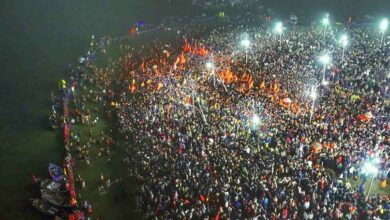 Triveni sangam in maha kumbh